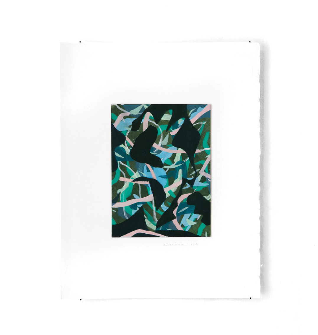 Vagues - Peinture acrylique sur carton - 33 x 44 cm - 2017
