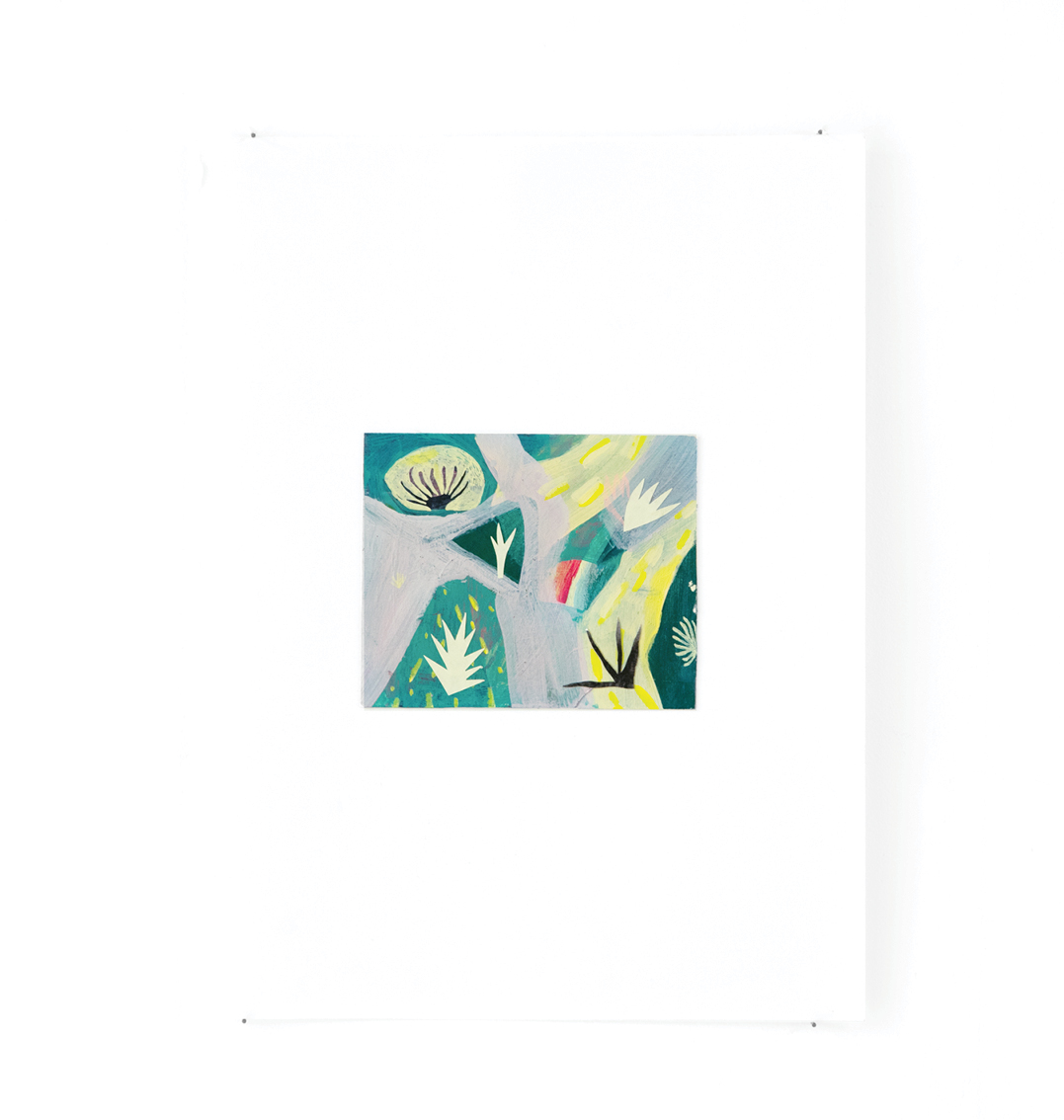 Jardin - Peinture acrylique sur carton - 33 x 44 cm - 2016